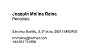 Card joaquin molina