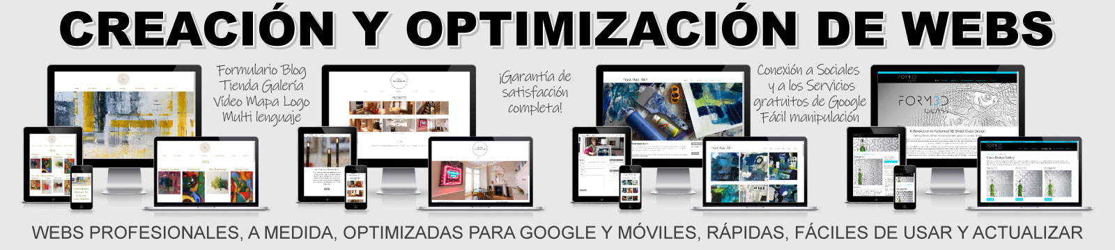 Creacion y optimizacion de sitios responsive seo rendimiento danielmrey banner