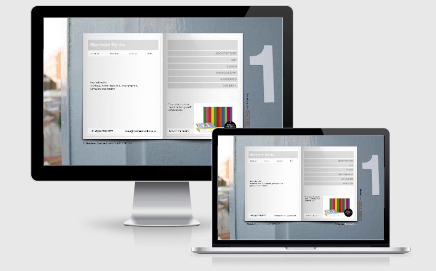 Desktop mobile blenheim books no responsive flash