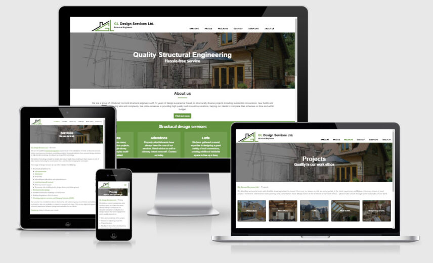 Gl design services responsive website