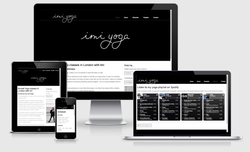 Imi yoga responsive website