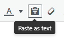 Paste as text
