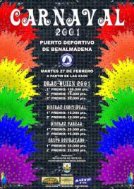 Poster carnaval benalmadena 2001