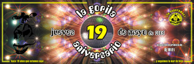 Poster la gorila aniversario 19